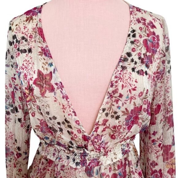 Free People Closer To The Heart Mini Dress in Pink Floral Size Small NWOT - Picture 6 of 14